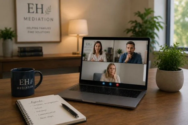 child access mediation Alderley Edge online meeting.