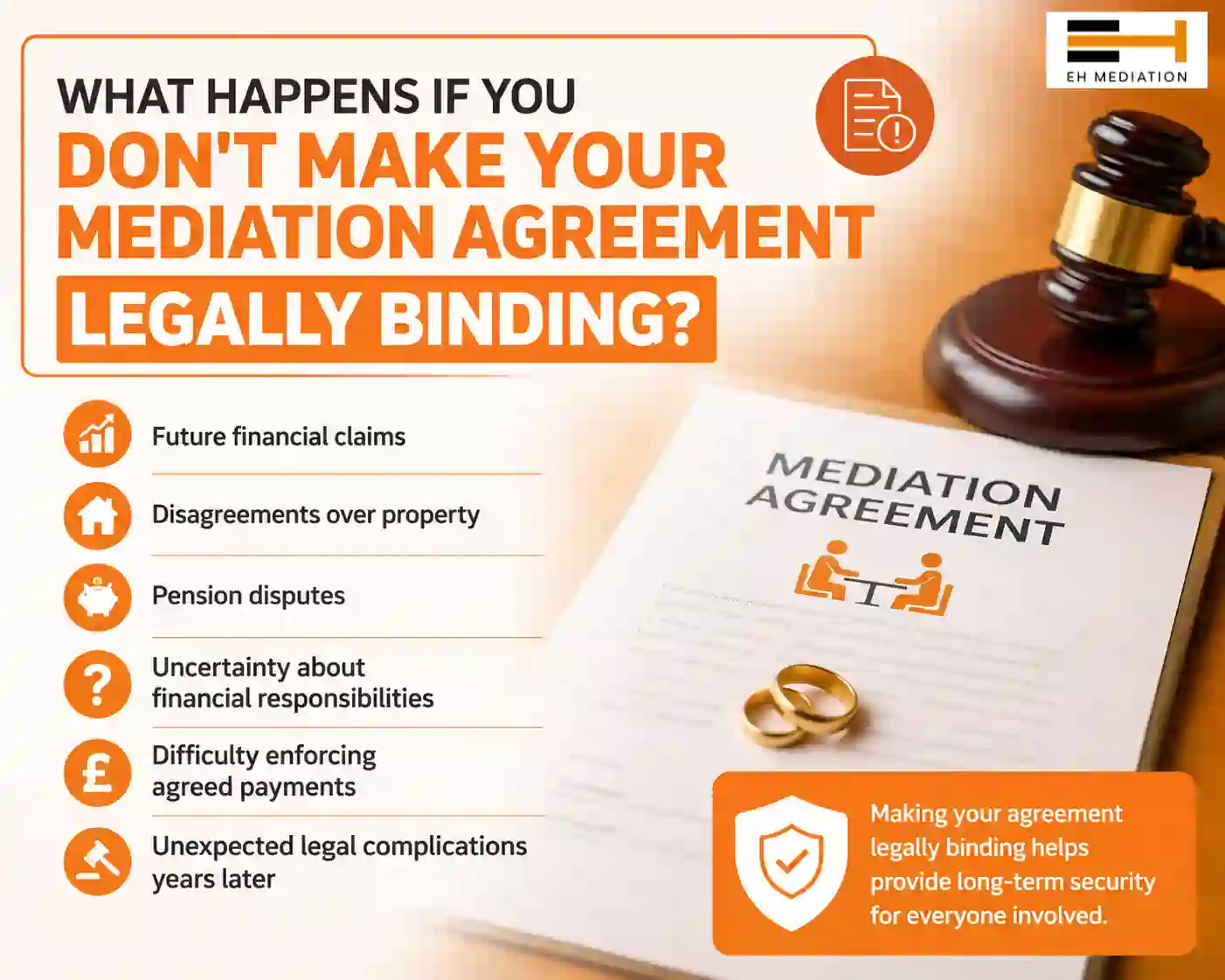 What Happens If You Don't Make Your Mediation Agreement Legally Binding Alderley Edge?